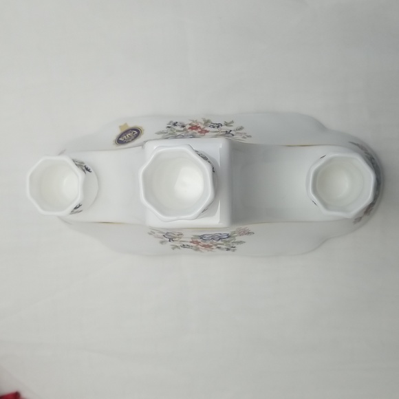 Royal Tara Fine Bone China Harmony 3 Light Candelabra - Picture 2 of 14